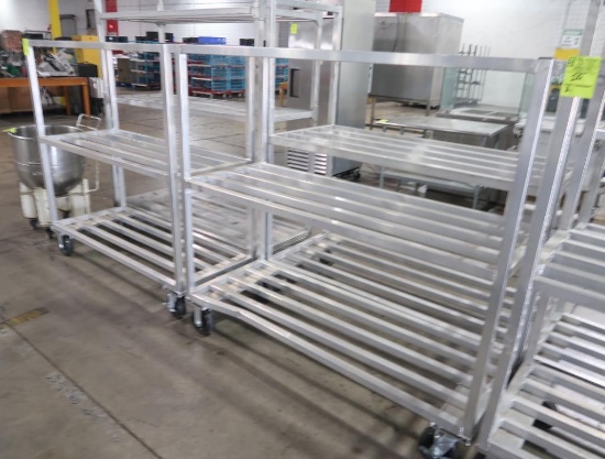 aluminum cooler racks, on casters