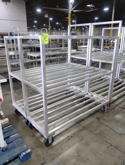aluminum cooler racks, on casters