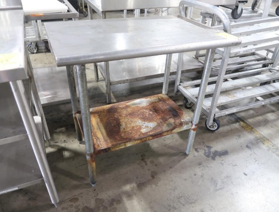 stainless table w/ undershelf