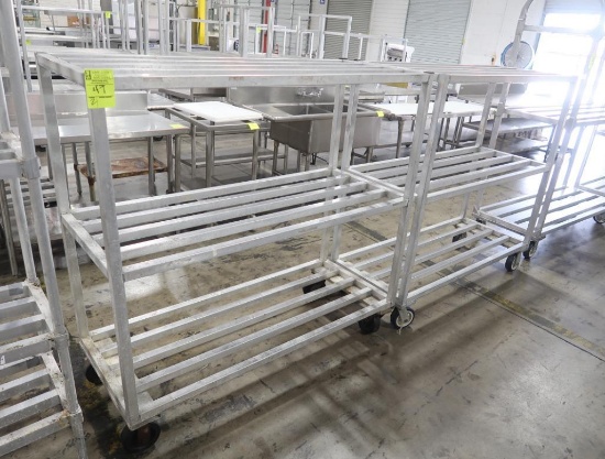 aluminum cooler racks, on casters