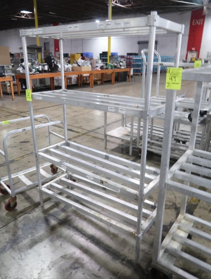 aluminum cooler racks, on casters