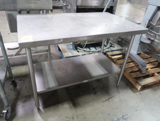 stainless table w/ undershelf