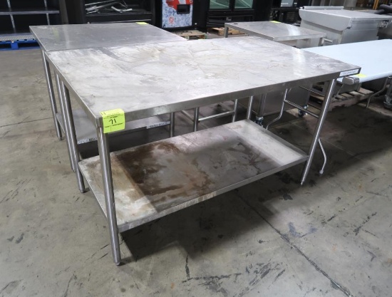 stainless table w/ undershelf