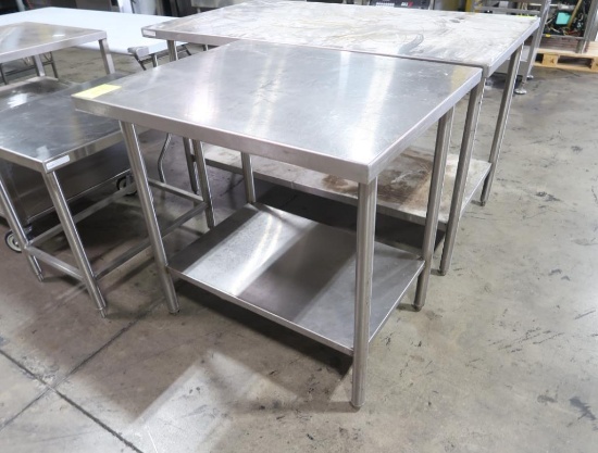 stainless table w/ undershelf