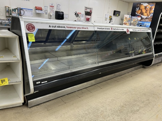 2008 Hussmann 12ft Slant Glass Deli Service Case