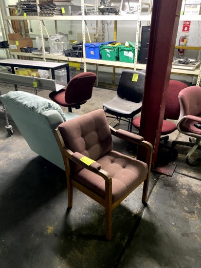 Assorted Office, Stackable And Household Chairs