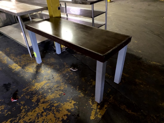 Wood Top Table