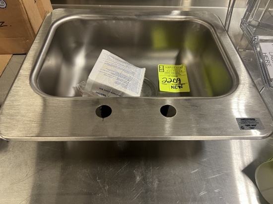 NEW ADVANCE TABCO STAINLESS STEEL DROP IN SINK