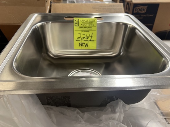 NEW 15 X 15 DROP IN SINK