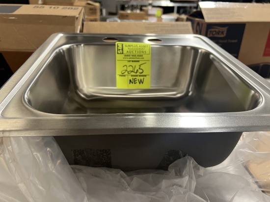 NEW 15 X 15 DROP IN SINK