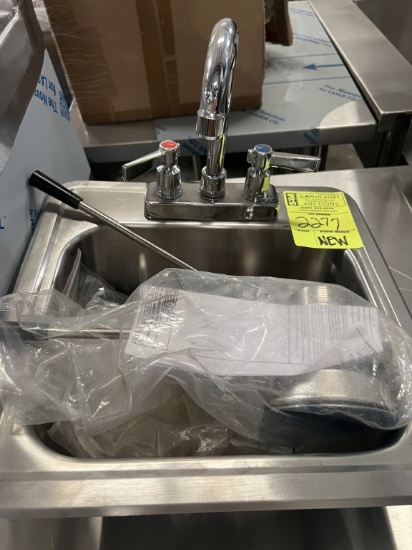 NEW STAINLESS STEEL SINK WITH FAUCET