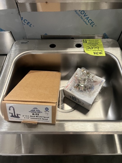 NEW ADVANCE TABCO DROP IN SINK