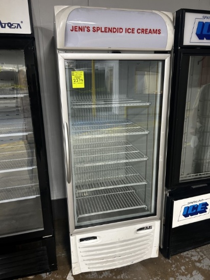SINGLE DOOR EXCELLENCE INDUSTRIES GLASS DOOR FREEZER