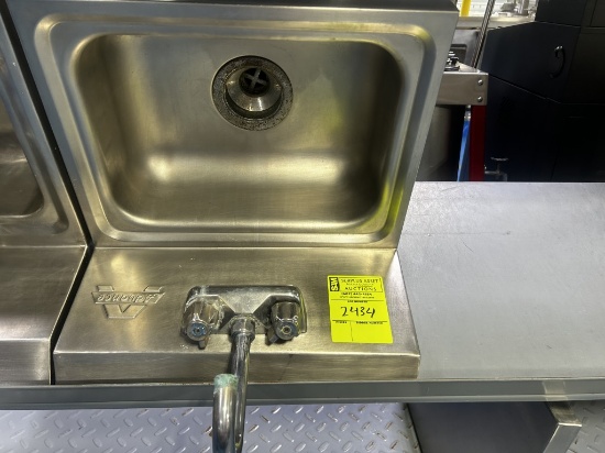 ADVANCE STAINLESS STEEL WALL MOUNT SINK WITH FAUCET