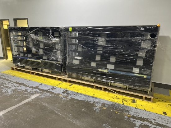 NEW HILL PHOENIX 16FT RUN REMOTE 5 DECK CASE W/ LIGHTED SHELVES (INCLUDES BOTH ENDS)