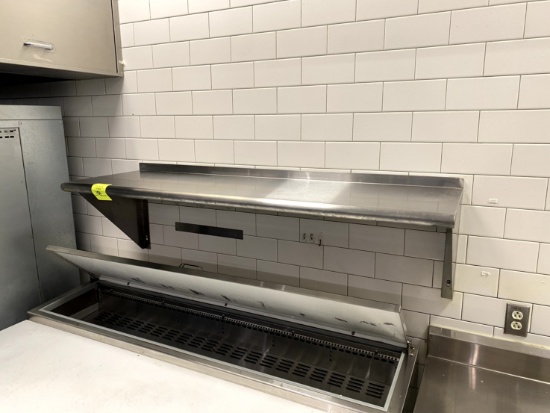 WALL MOUNT STAINLESS SHELF
