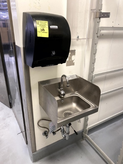 Motion Activated Hand Sink With Paper Towel Dispenser