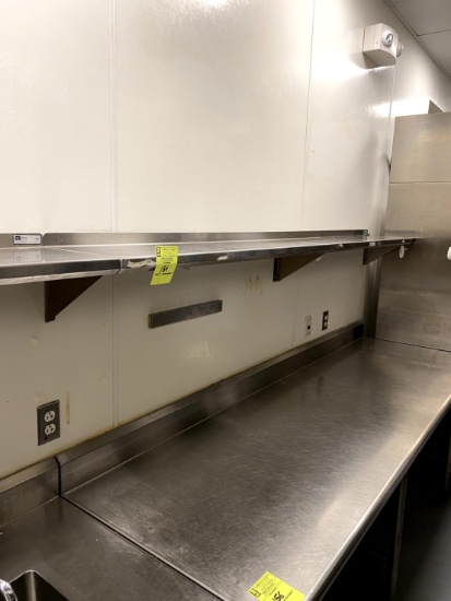 WALL MOUNT STAINLESS SHELF