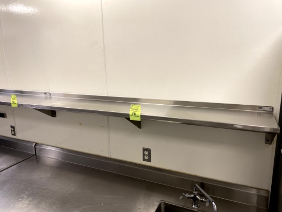 WALL MOUNT STAINLESS SHELF
