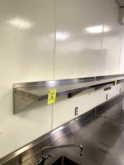 WALL MOUNT STAINLESS SHELF