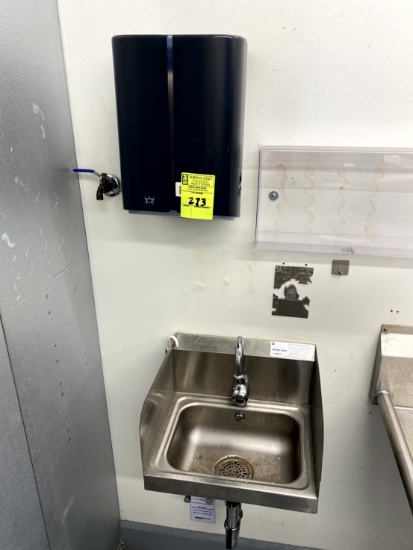 MOTION ACTIVATED HAND SINK WITH PAPER TOWEL DISPENSER