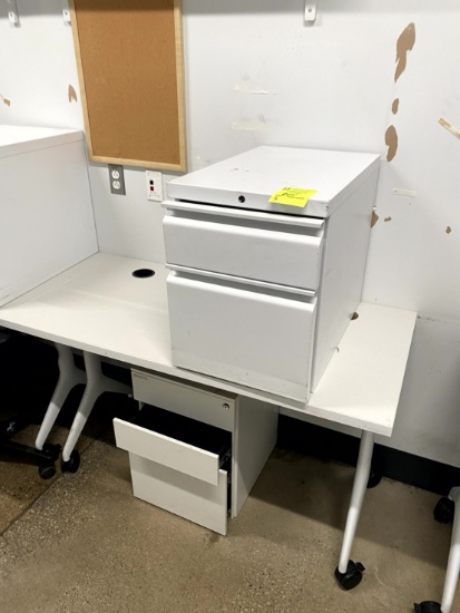 TWO DRAWER METAL FILE CABINETS