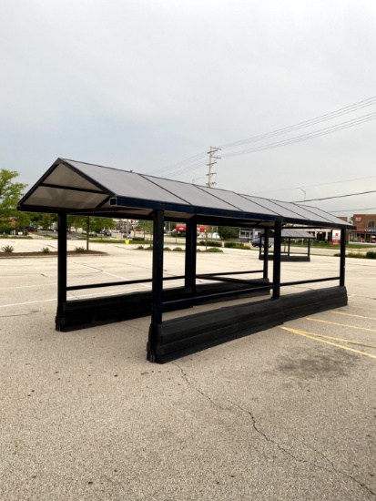Outdoor Cart Corral With Roof