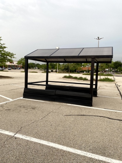 Outdoor Cart Corral With Roof