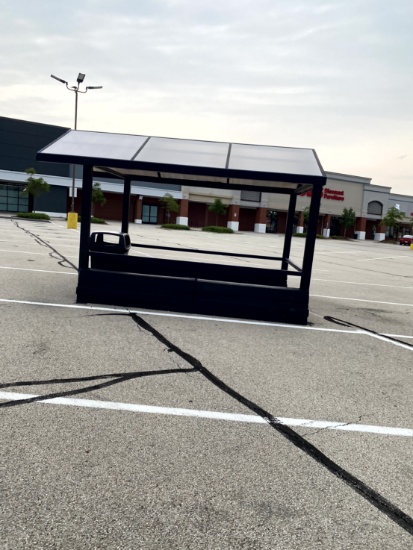 OUTDOOR CART CORRAL WITH ROOF