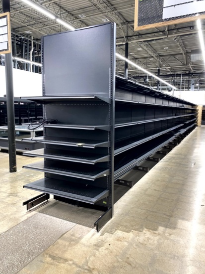 66FT RUN OF LOZIER SHELVING