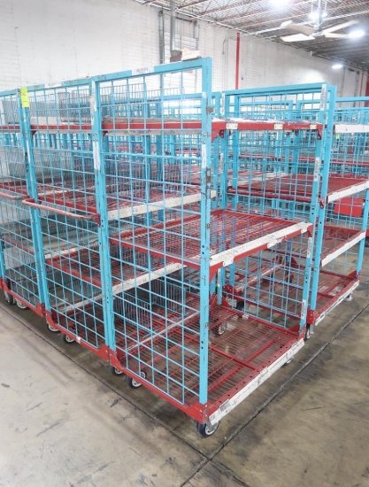 4-tier wired shelf on casters