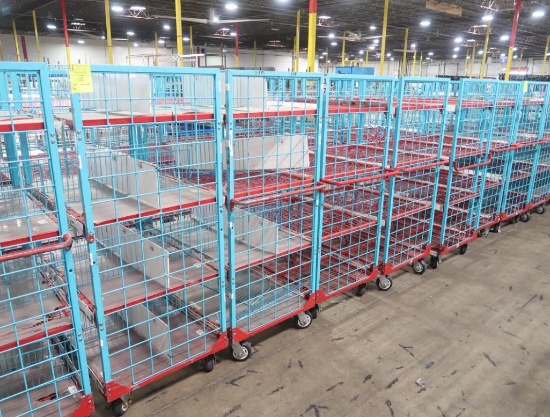 4-tier wired shelf on casters