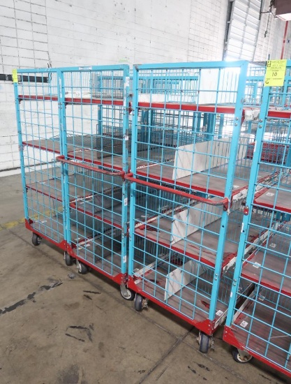 4-tier wired shelf on casters