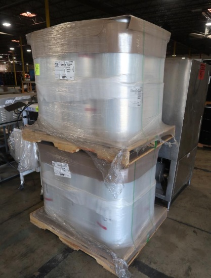 pallet of plastic wrap