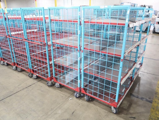 4-tier wired shelf on casters