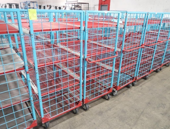 4-tier wired shelf on casters