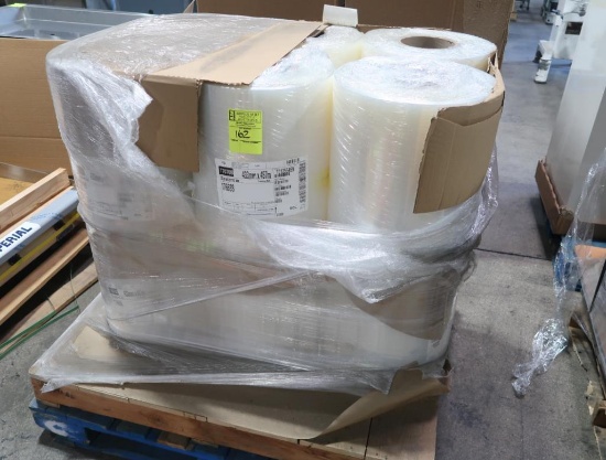 pallet of plastic wrap