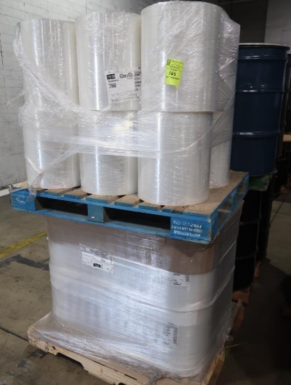 pallet of plastic wrap