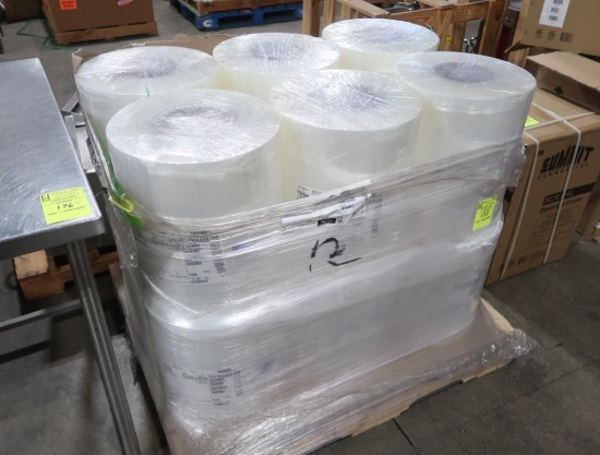 pallet of plastic wrap