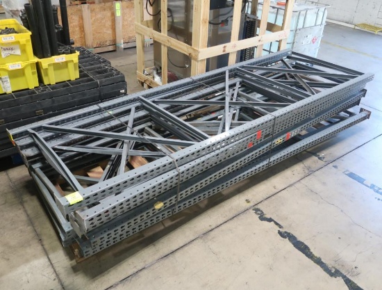 pallet of warehouse teardrop racking up-rights