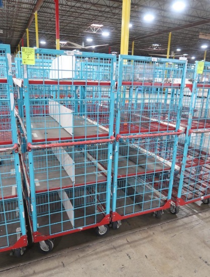 4-tier wired shelf on casters