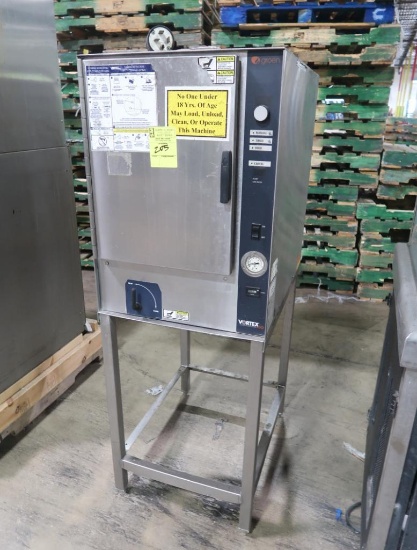Groen Vortex 100 steamer on stand