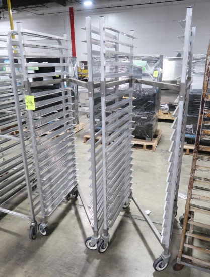 aluminum z-style tray carts