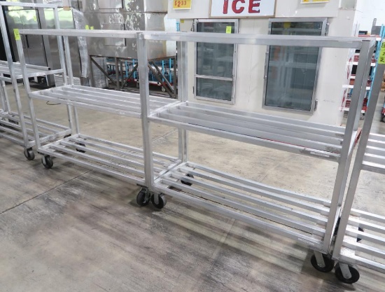 aluminum cooler racks on casters