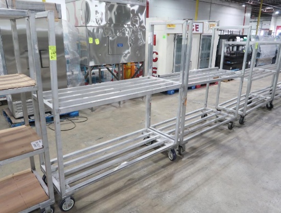 aluminum cooler racks on casters