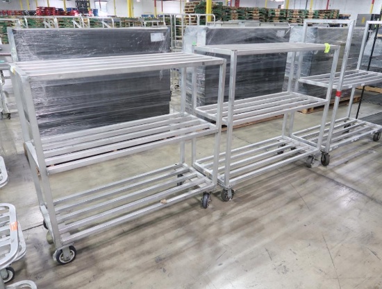 aluminum cooler racks on casters