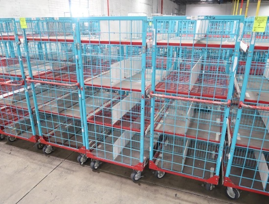 4-tier wired shelf on casters