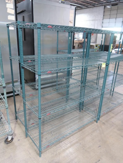 wire shelving units, epoxy coated