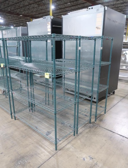 wire shelving units, epoxy coated