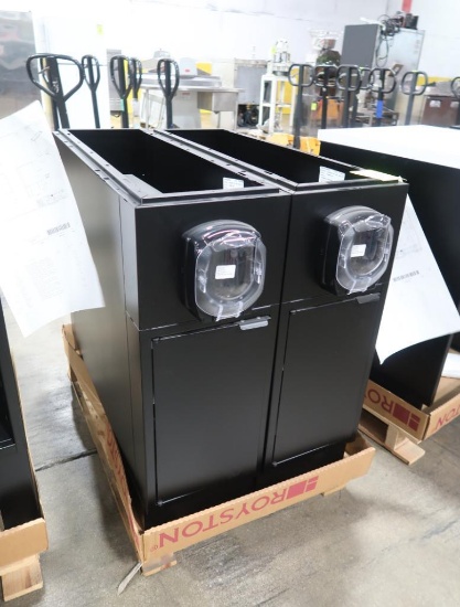 Royston steel lid dispenser cabinet, missing top